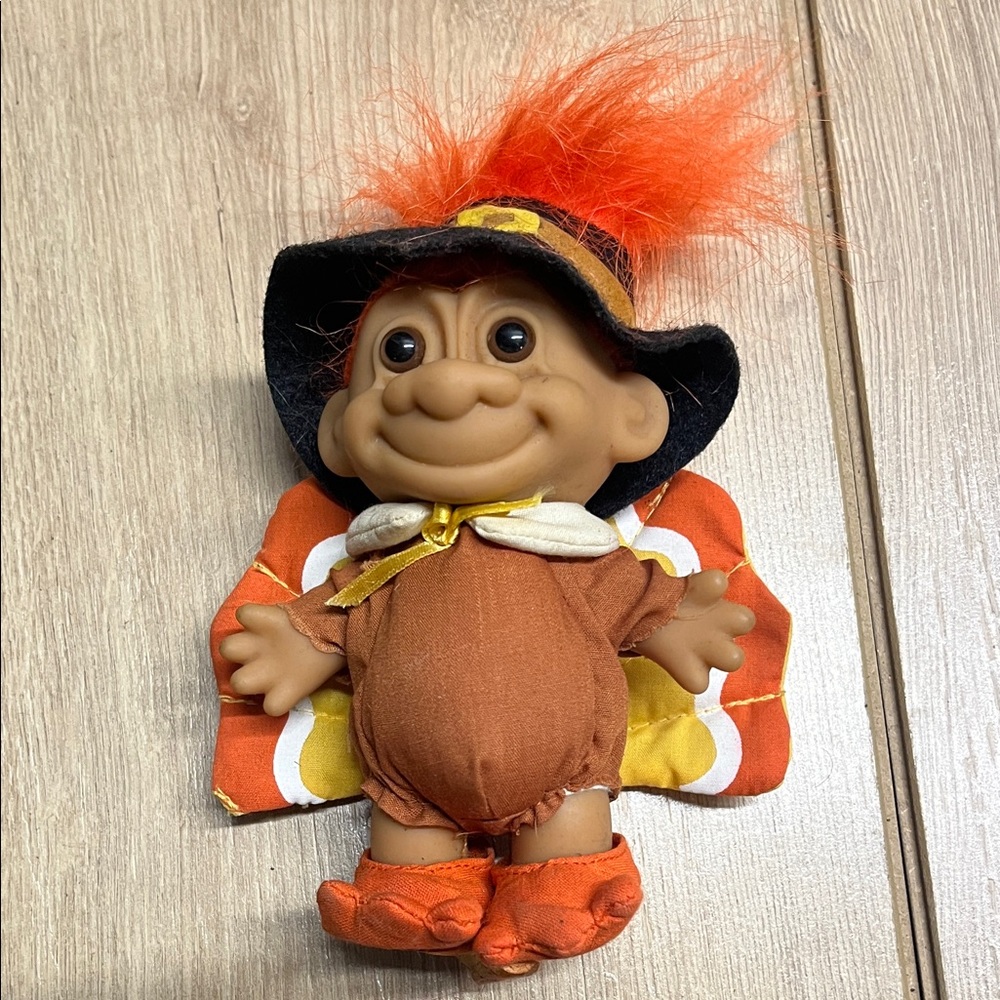 Charming Orange Troll Doll Costume for Kids